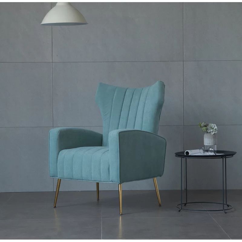 Featured Photo of 20 Ideas of Lauretta Velvet Wingback Chairs