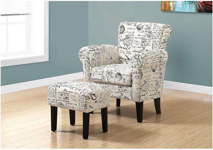 2pc Accent Chair & Ottoman Set Throughout Louisiana Barrel Chair And Ottoman Sets (Gallery 19 of 20)