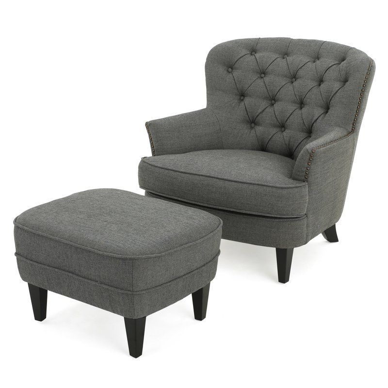 Armchair And Ottoman Set In Michalak Cheswood Armchairs And Ottoman (View 11 of 20)