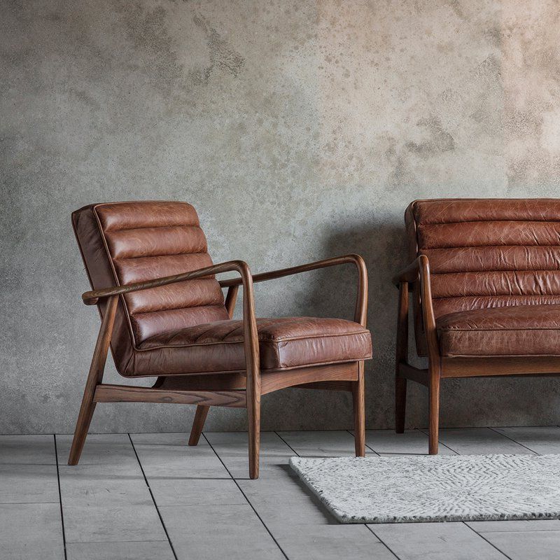 Caldwell Armchair | Brown Leather Armchair, Armchair Vintage Pertaining To Caldwell Armchairs (View 1 of 20)