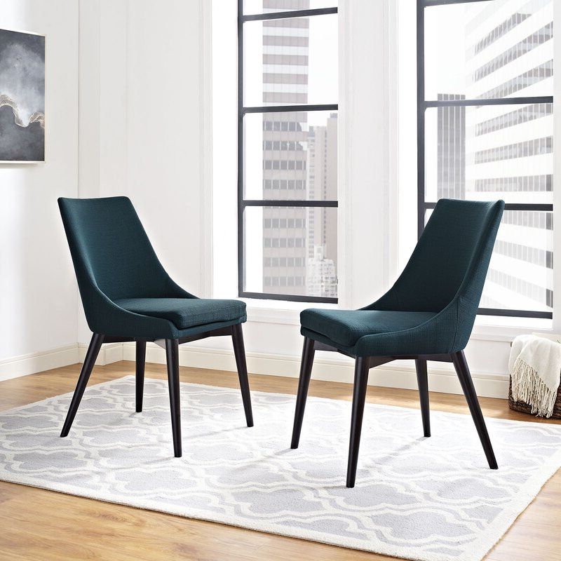 Carlton Wood Leg Upholstered Dining Chair With Regard To Carlton Wood Leg Upholstered Dining Chairs (View 1 of 20)