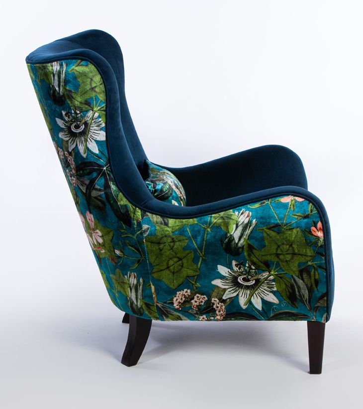 Chairs Chairs – James Passiflora. Blue Velvet And Satin With James Armchairs (Gallery 12 of 20)