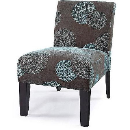 Dhi Sunflower Deco Upholstered Accent Chair, Multiple Colors With Regard To Armless Upholstered Slipper Chairs (View 14 of 20)