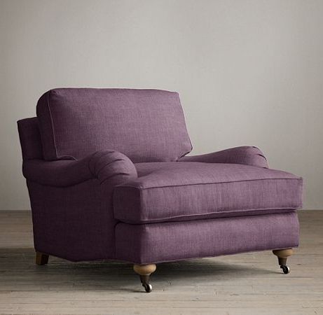 English Roll Arm Chair | Rolled Arm Chair, Upholstered Throughout Hutchinsen Polyester Blend Armchairs (View 9 of 20)