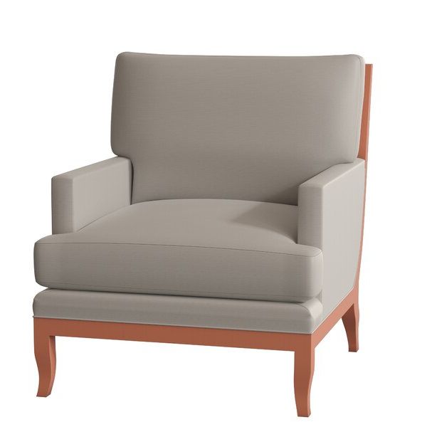 Haylles Armchair Within Alexander Cotton Blend Armchairs And Ottoman (View 15 of 20)
