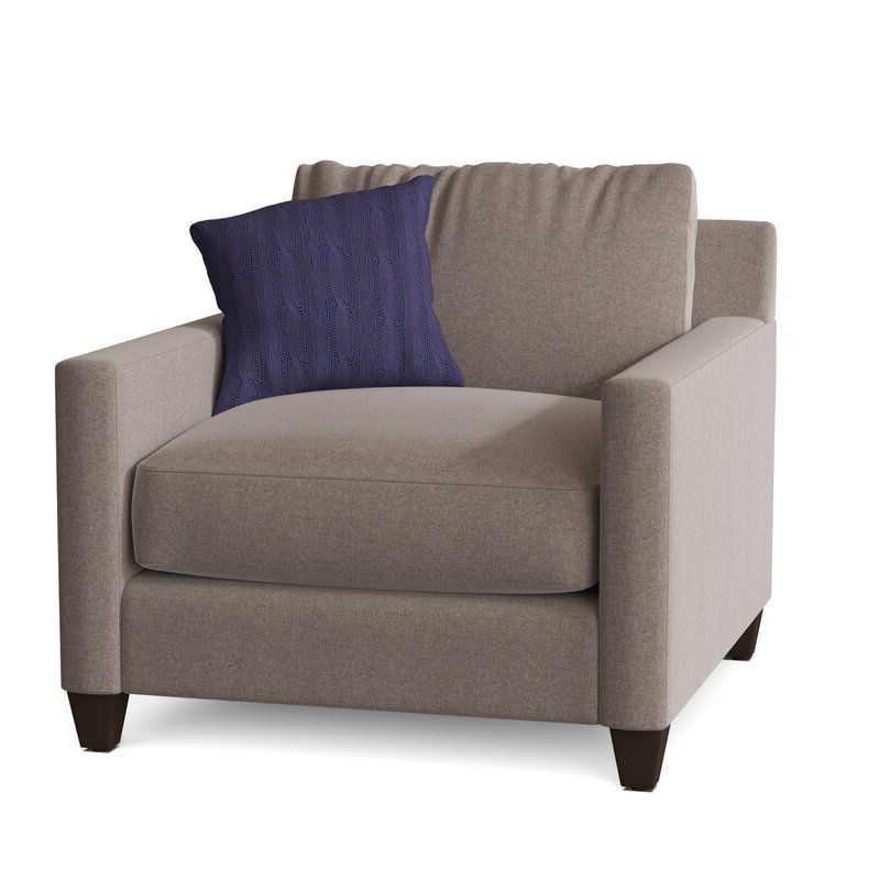 Kerry 38" W Polyester Blend Down Cushion Armchair For Polyester Blend Armchairs (View 15 of 20)