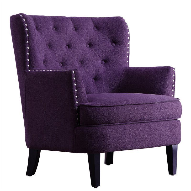 Lenaghan Wingback Chair | Wingback Chair, Purple Velvet Pertaining To Lenaghan Wingback Chairs (Gallery 19 of 20)