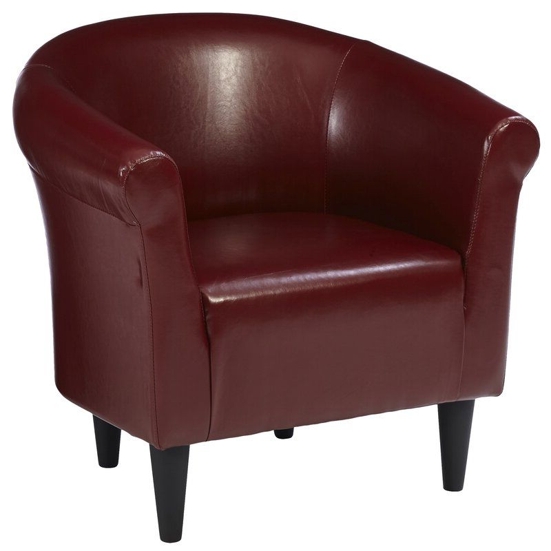 Featured Photo of 20 Inspirations Liam Faux Leather Barrel Chairs
