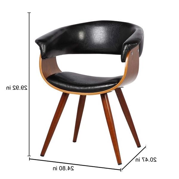 Liston 24.8" W Faux Leather Barrel Chair With Regard To Liston Faux Leather Barrel Chairs (Gallery 2 of 20)