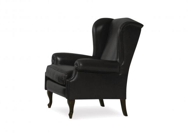 Outlet | Bergère Leather Armchair – Berto Shop For Myia Armchairs (View 11 of 20)