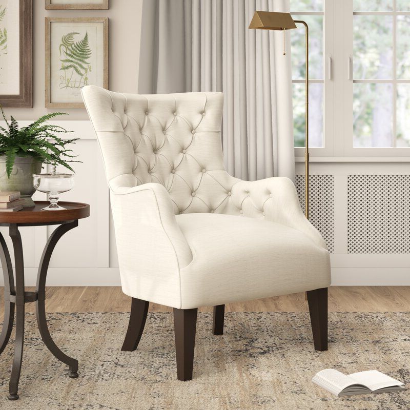 Steelton Button Wingback Chair Within Chagnon Wingback Chairs (Gallery 20 of 20)