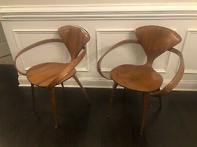 Vintage Pair Of 1960s Norman Cherner Pretzel Armchairs Pertaining To Armory Fabric Armchairs (Gallery 19 of 20)