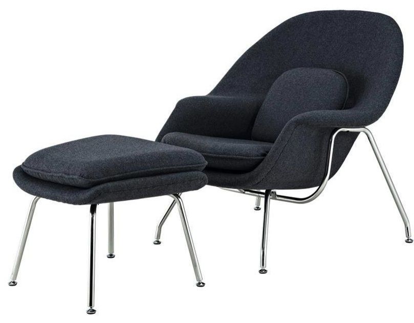 Zane Lounge Chair And Ottoman, Dark Gray With Artemi Barrel Chair And Ottoman Sets (View 12 of 20)