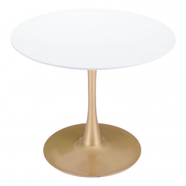 101568 – Opus Dining Table White & Gold In 2019 Akitomo 35.4'' Dining Tables (Gallery 19 of 20)