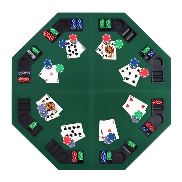 2019 48" 6 – Player Poker Tables For Soozier 48"/120cm Octagon Blackjack Poker Game Table Top (Gallery 18 of 20)