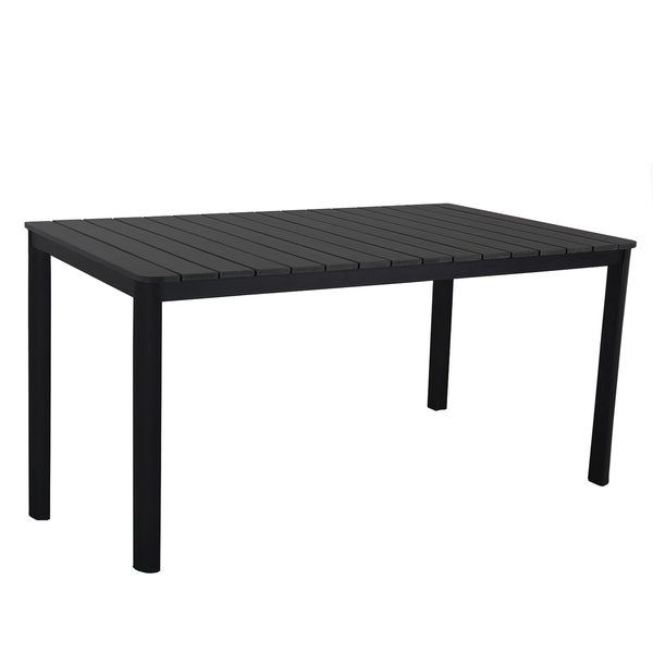 2019 Bekasi 63'' Dining Tables In Shop Indoor And Outdoor Rectangular Faux Wood Slatted  (View 17 of 20)