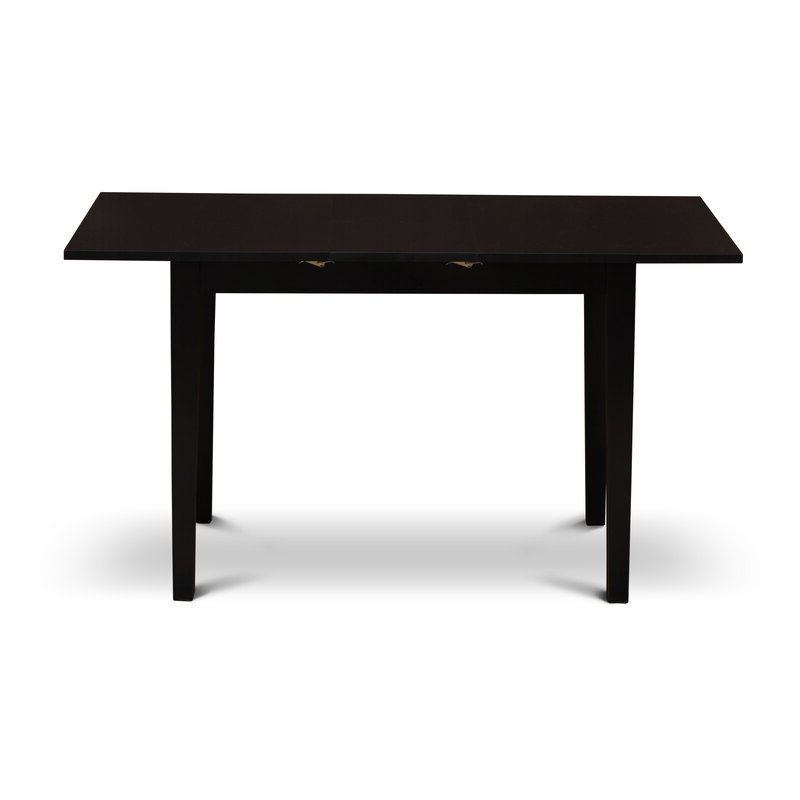 2019 Katarina Extendable Rubberwood Solid Wood Dining Tables Pertaining To Andover Mills™ Antonio Extendable Butterfly Leaf (View 5 of 20)