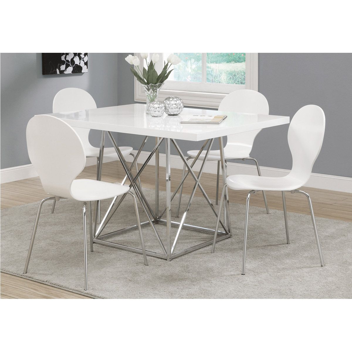 2019 Pevensey 36'' Dining Tables Intended For Decovio 15222 W Massena 48 X 36 Inch White Dining Table (View 5 of 20)