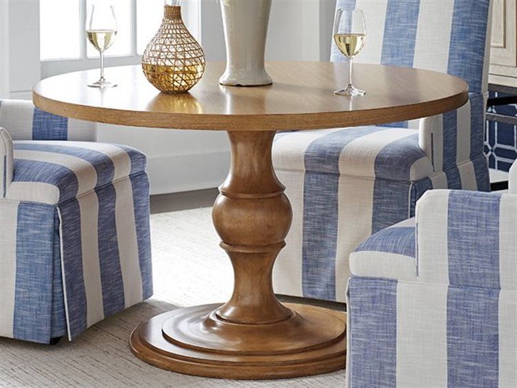 2020 Barclay Butera Newport Corona Del Mar Sandstone 48'' Wide Inside Tabor 48'' Pedestal Dining Tables (View 13 of 20)