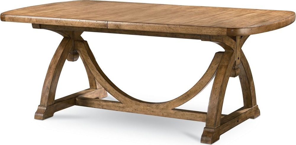 2020 Thomasville Furniture Reinventions Pacific Trestle Dining Inside Leonila 48'' Trestle Dining Tables (View 18 of 20)