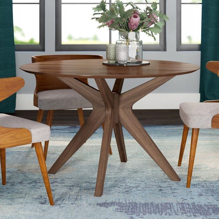 38 Fancy Round Dining Table Design Ideas That Looks So Within Widely Used Alexxes 38'' Trestle Dining Tables (Gallery 1 of 20)