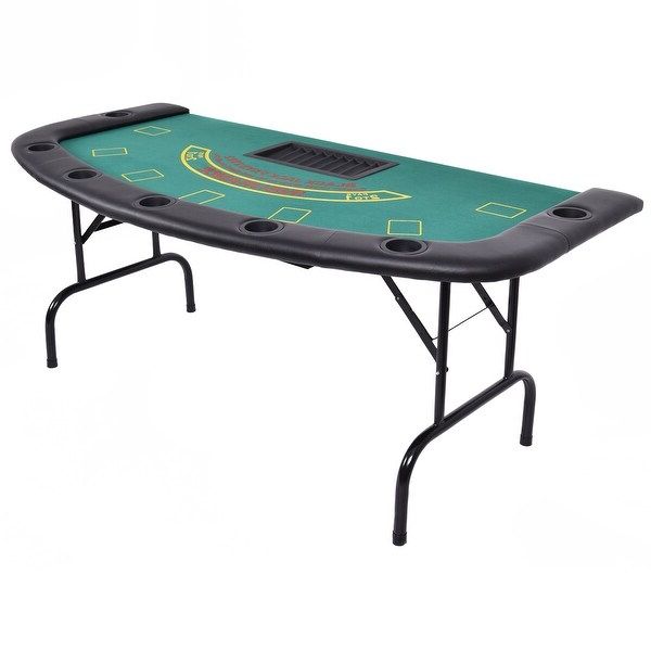 48" 6 – Player Poker Tables Intended For Latest Shop 7 Players Texas Holdem Foldable Poker Table – On Sale (Gallery 11 of 20)