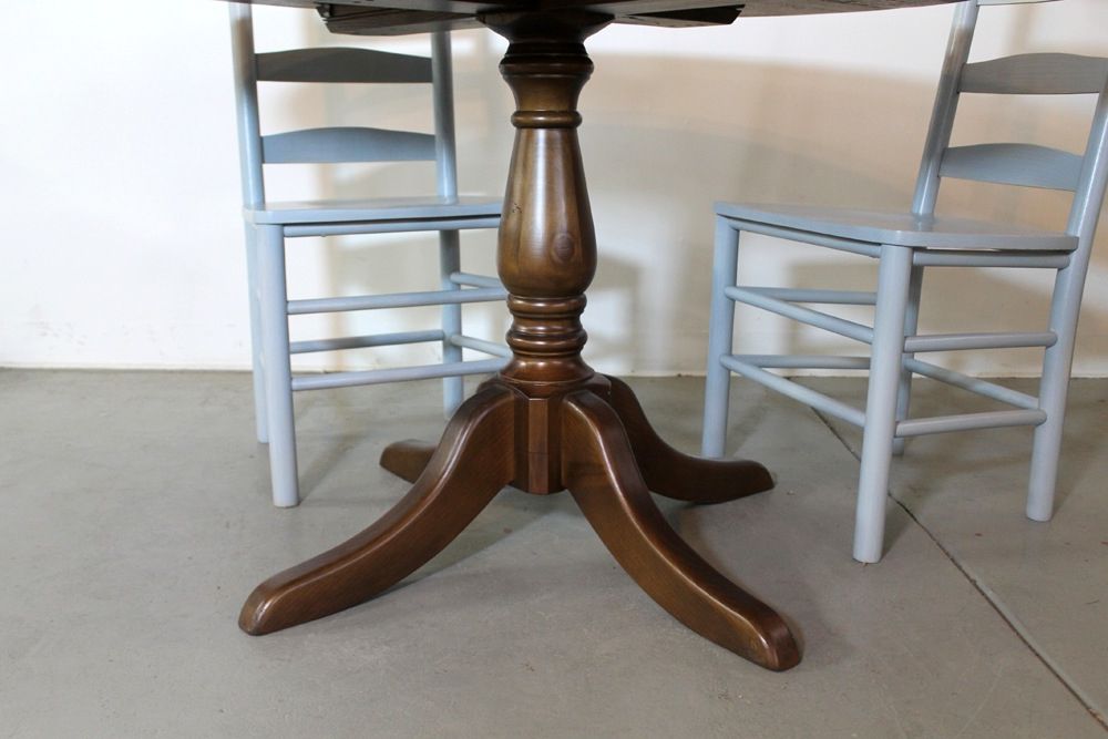 48 Round Farm Table With Cottage Pedestal – Ecustomfinishes With Most Up To Date Exeter 48'' Pedestal Dining Tables (View 13 of 20)