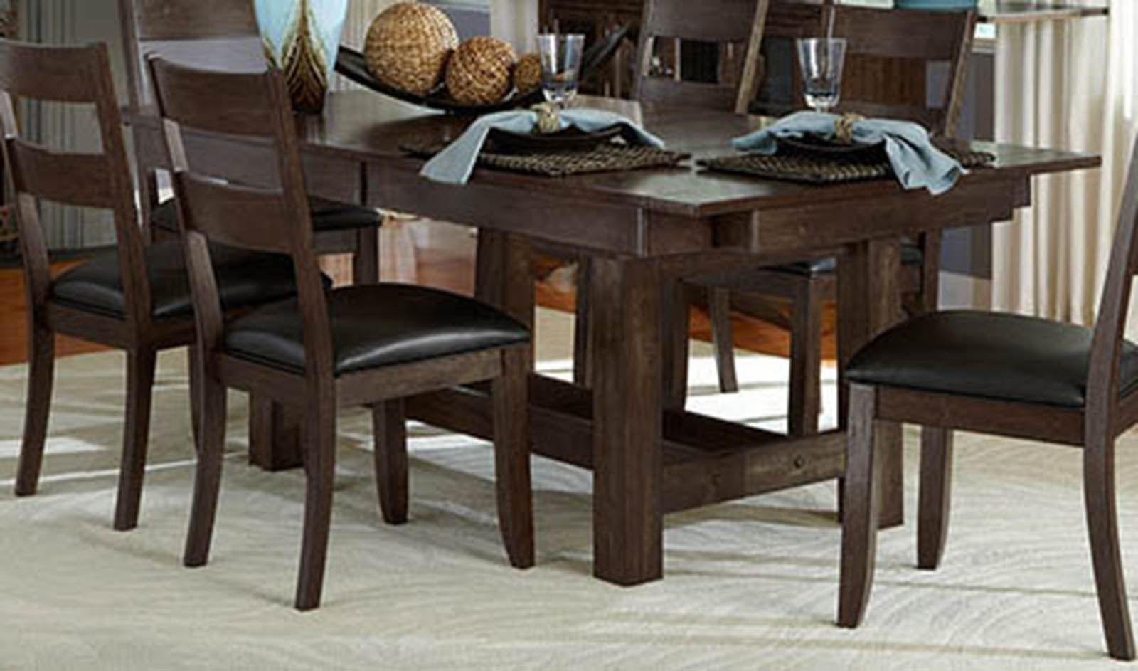 A America Furniture Mariposa Rectangular Trestle Table In Inside Widely Used Nerida Trestle Dining Tables (Gallery 13 of 20)