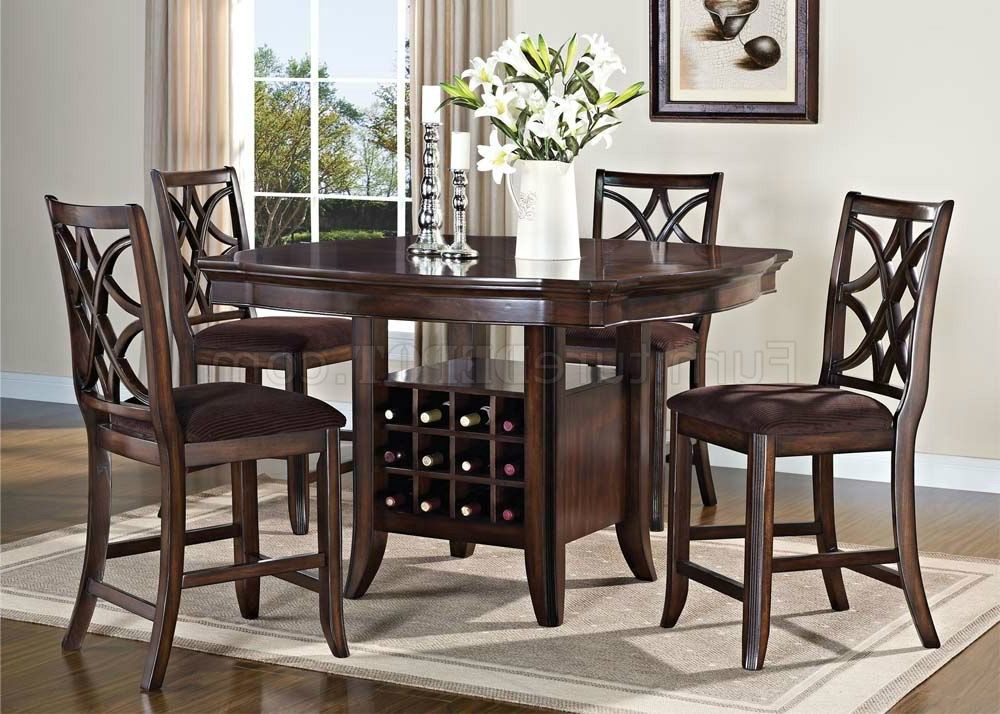 Abby Bar Height Dining Tables Inside 2020 Keenan Counter Height Dining Table 60350 In Walnutacme (View 7 of 20)