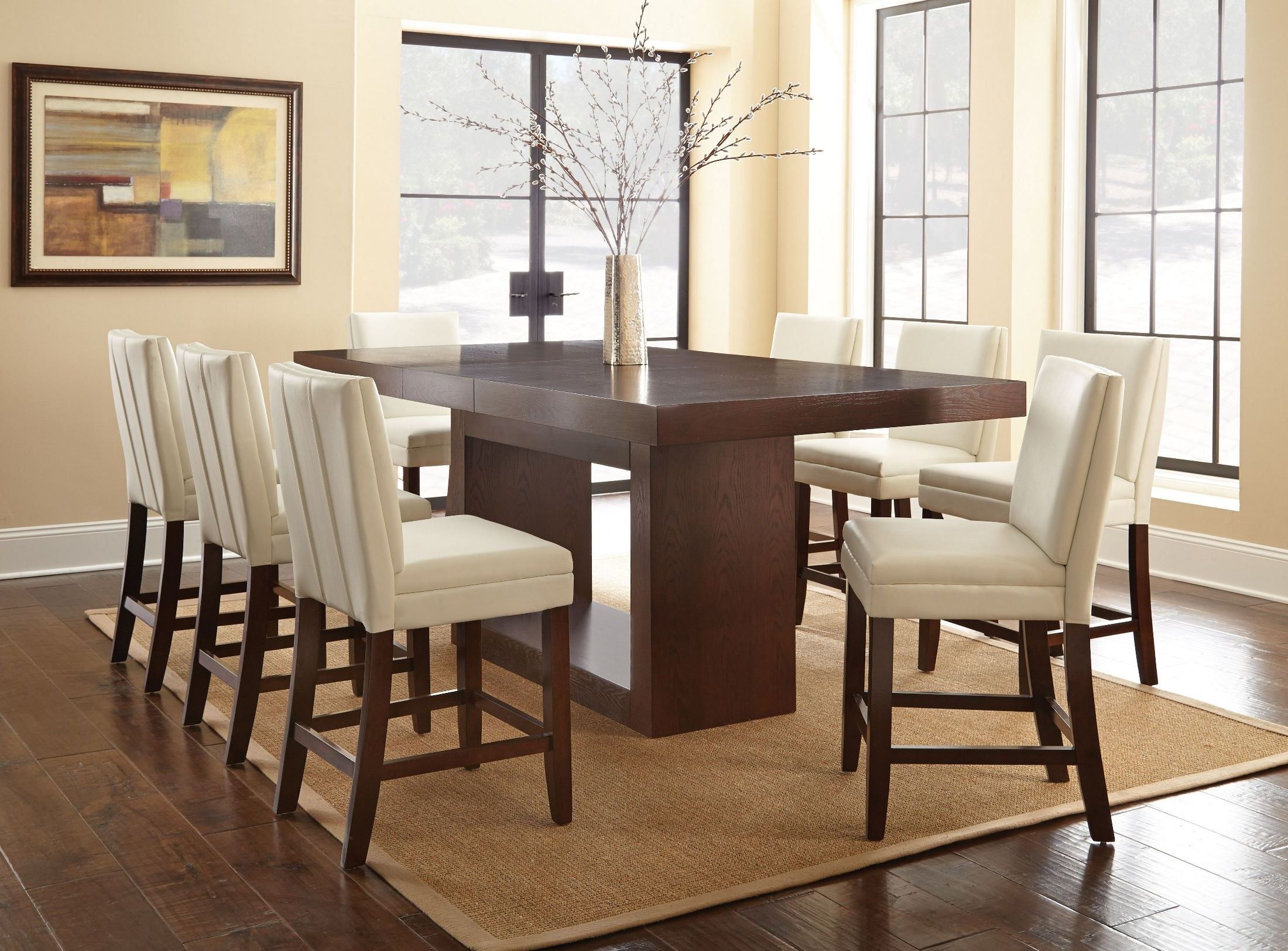 Abby Bar Height Dining Tables With Regard To Newest Antonio Extendable Rectangular Counter Height Dining Table (View 13 of 20)