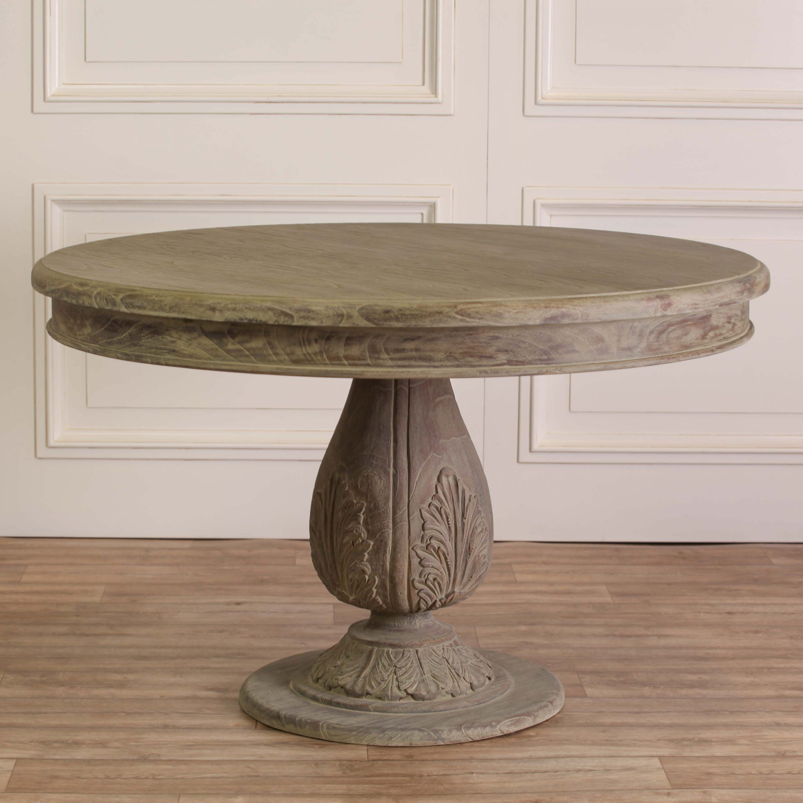 Acorn Pedestal Round Medium 120cm Dining Table Furniture With Newest Jazmin Pedestal Dining Tables (View 14 of 20)