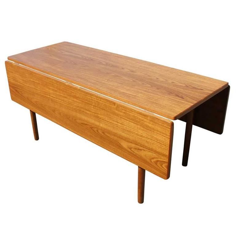 Adams Drop Leaf Trestle Dining Tables Inside Recent Danish Mid Century Modern Drop Leaf Dining Table At 1stdibs (View 13 of 20)
