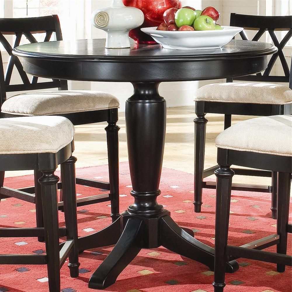 American Drew Camden – Dark Round Counter Height Pub Table Pertaining To Trendy Bushrah Counter Height Pedestal Dining Tables (View 10 of 20)