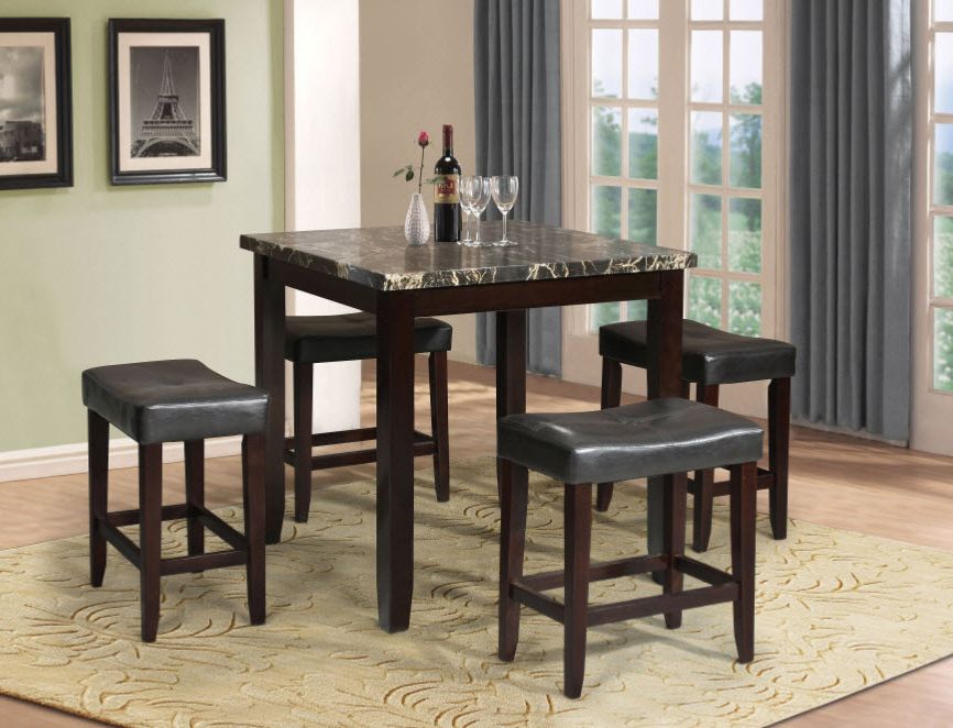Andrenique Bar Height Dining Tables Throughout 2020 Ainsley 5 Piece Complete Counter Height Dining Table Set (View 6 of 20)