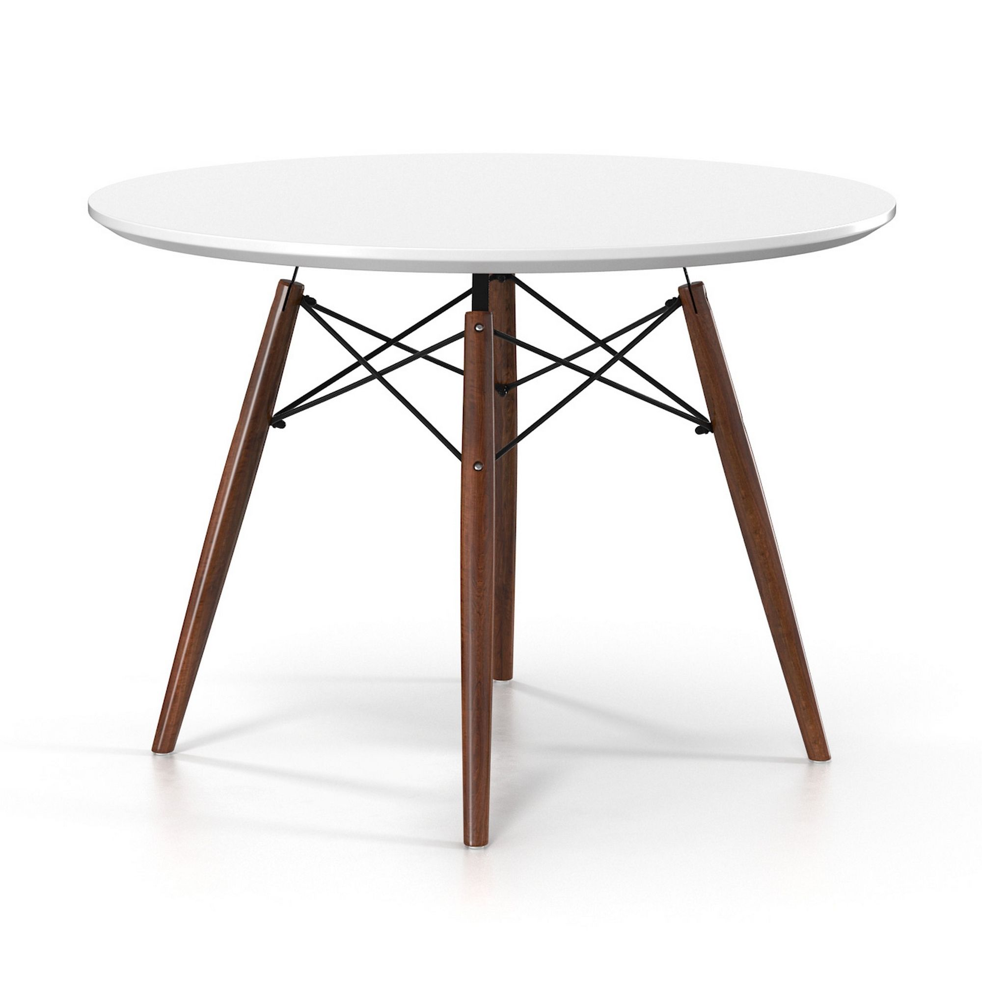 Balfour 39'' Dining Tables Within Widely Used Parisian 39 Dining Table In White/walnut Stain (View 13 of 20)