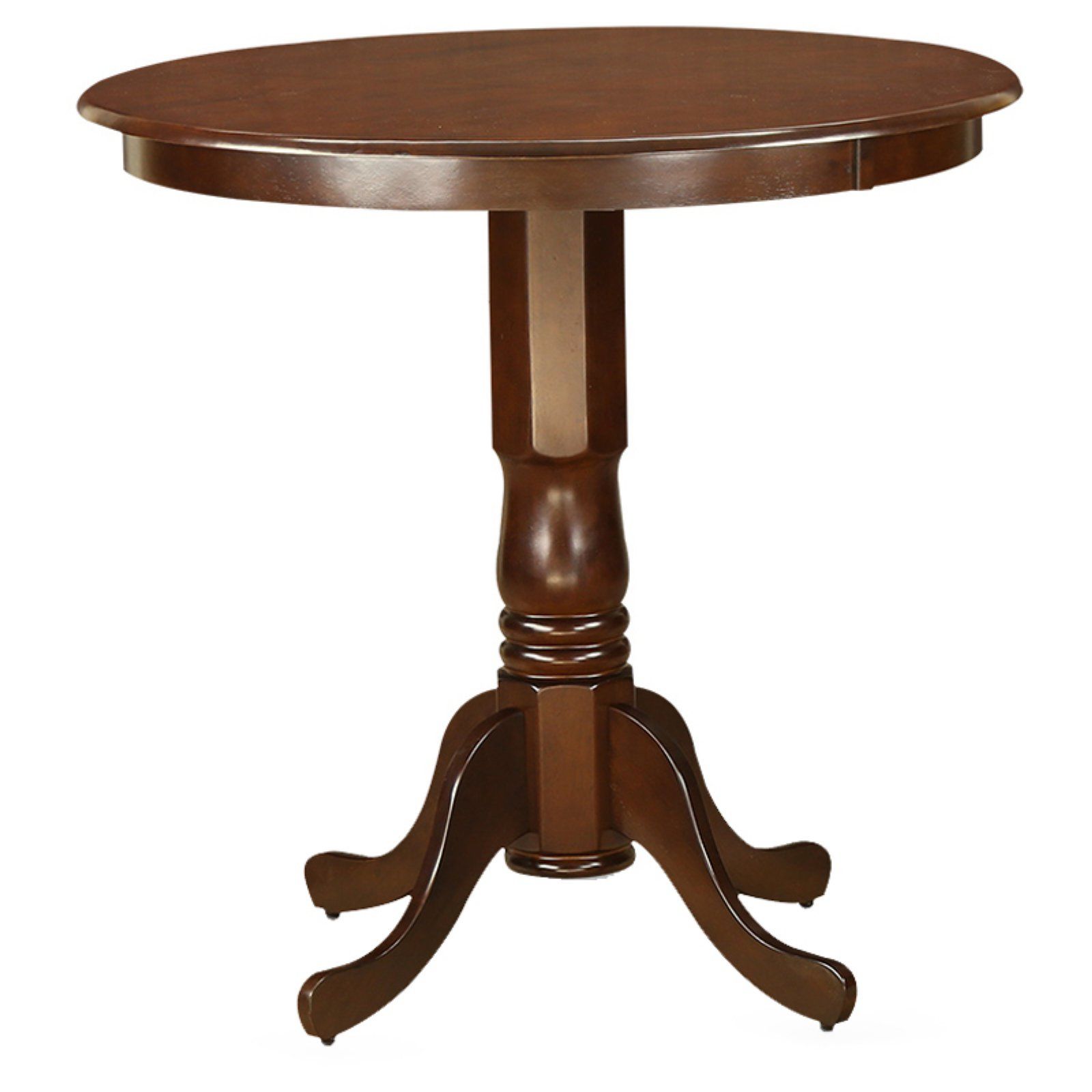 Bar Height Pedestal Dining Tables In Fashionable East West Furniture Jackson Pedestal 36 Inch Round Counter (View 5 of 20)