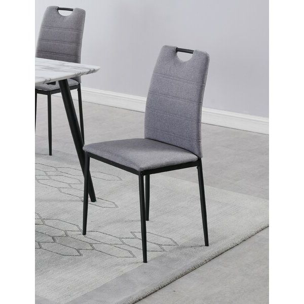 Best And Newest George Oliver Belton Upholstered Dining Chair In Gray For Belton Dining Tables (View 10 of 20)