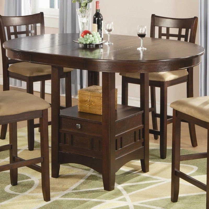 Best And Newest Winston Porter Jeffords Counter Height Extendable Solid Intended For Hearne Counter Height Dining Tables (View 3 of 20)