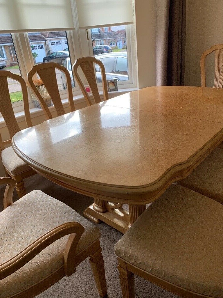 Bradly Extendable Solid Wood Dining Tables With Regard To Latest Solid Wood Extendable Dining Table With 8 Chairs (View 11 of 20)