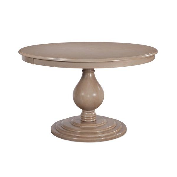 Braxton Culler Douglas Rubberwood Solid Wood Pedestal With Most Current Rubberwood Solid Wood Pedestal Dining Tables (View 3 of 20)