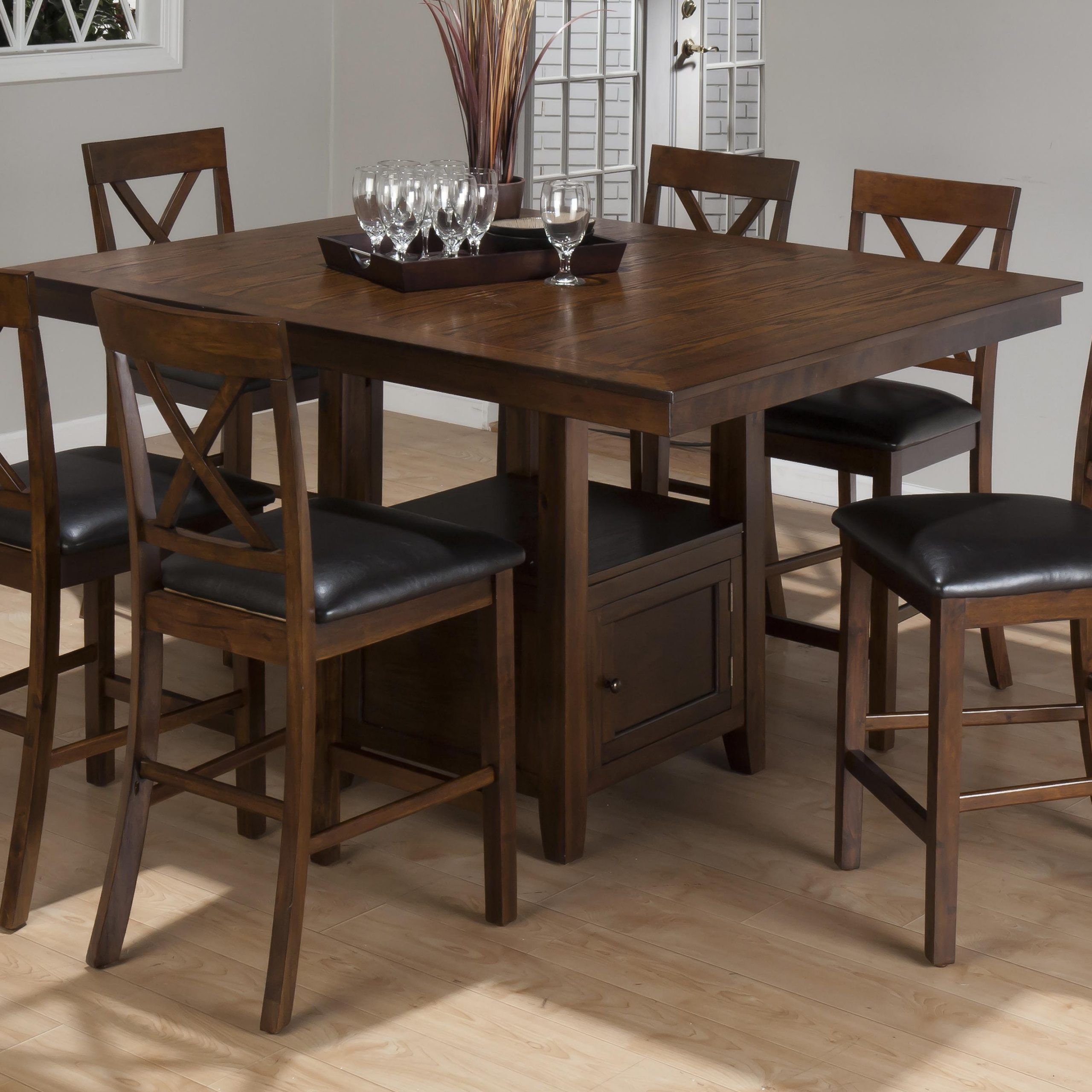 Casual Counter Height Rectangle Table With Storage Intended For Well Known Charterville Counter Height Pedestal Dining Tables (View 17 of 20)