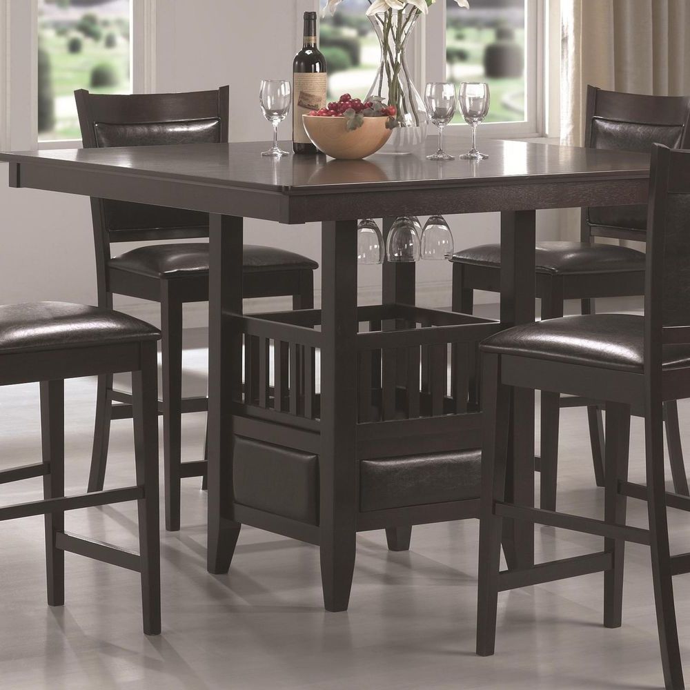 Charterville Counter Height Pedestal Dining Tables Pertaining To Best And Newest Jaden Collection Casual Dining Counter Height Table (View 3 of 20)