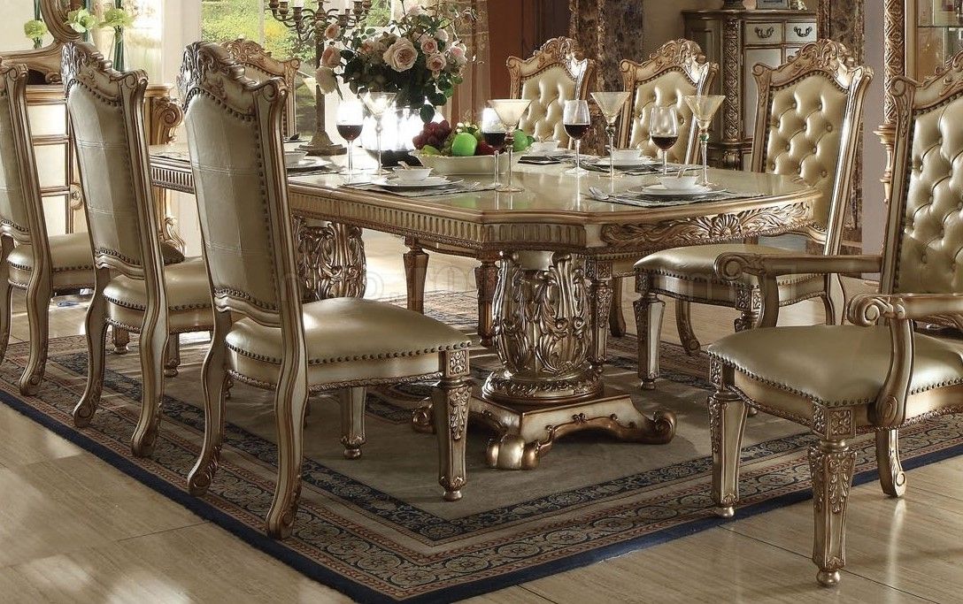 Classic Dining Tables Within Most Up To Date Vendome Traditional Formal Double Pedestal 84" 120" Dining (View 1 of 20)