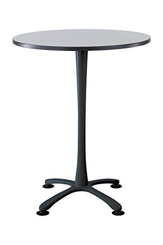 Collis Round Glass Breakroom Tables Inside Well Known Safco Cha Cha Bistro Height X Base Round Table (Gallery 3 of 20)