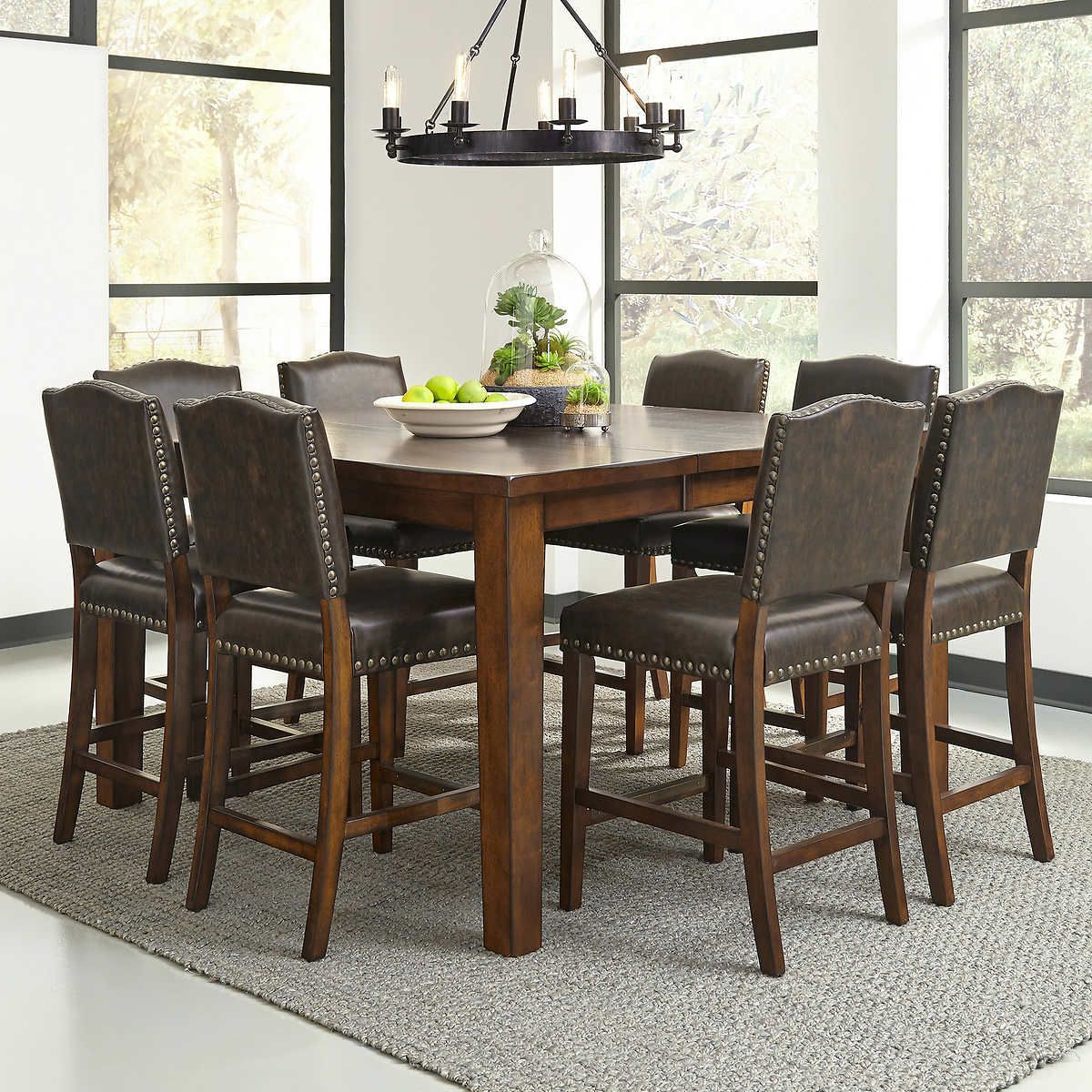Counter Throughout Trendy Wes Counter Height Rubberwood Solid Wood Dining Tables (Gallery 34 of 36)