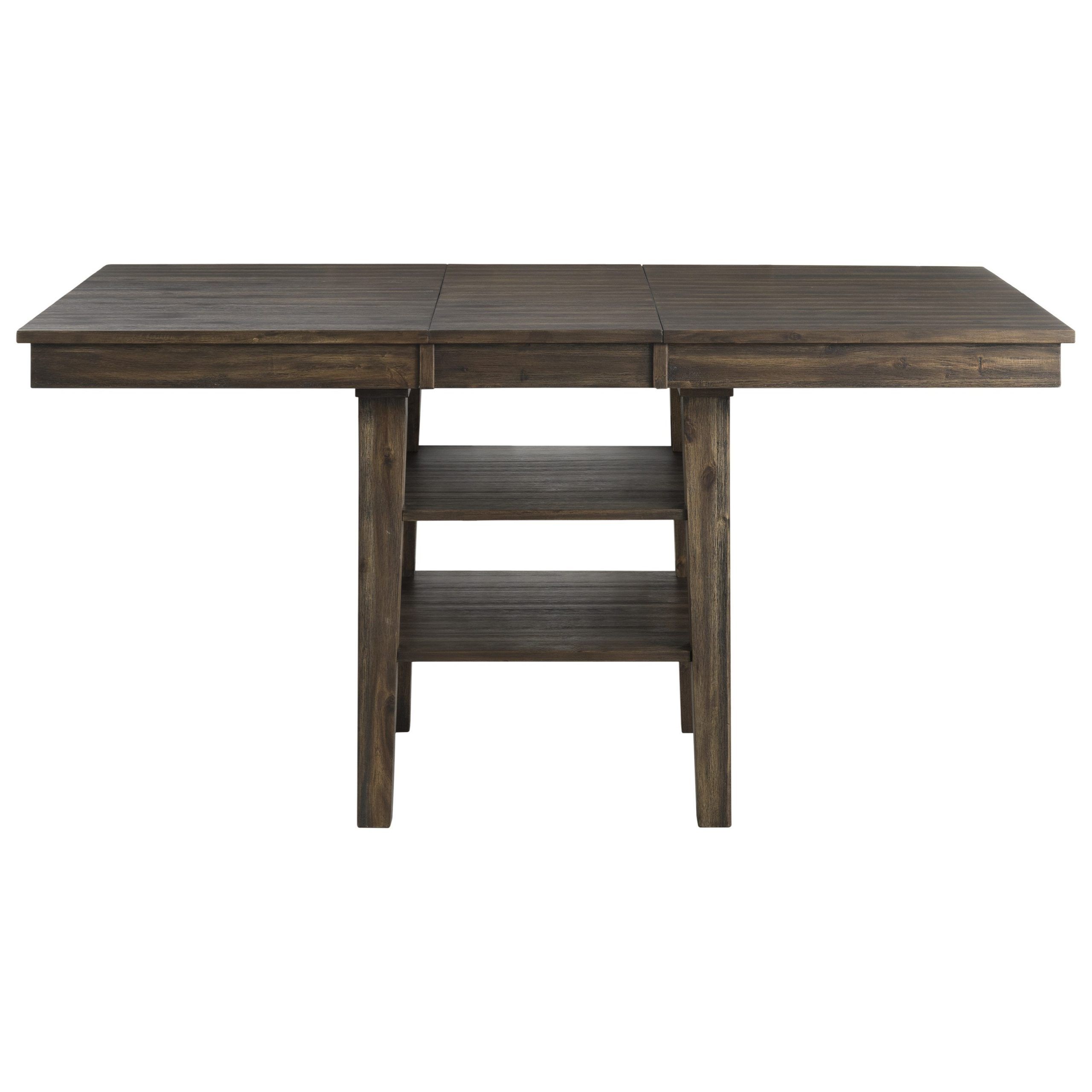 Current Andreniki Bar Height Pedestal Dining Tables Regarding Aamerica Huron Transitional Solid Wood Counter Height (View 5 of 20)
