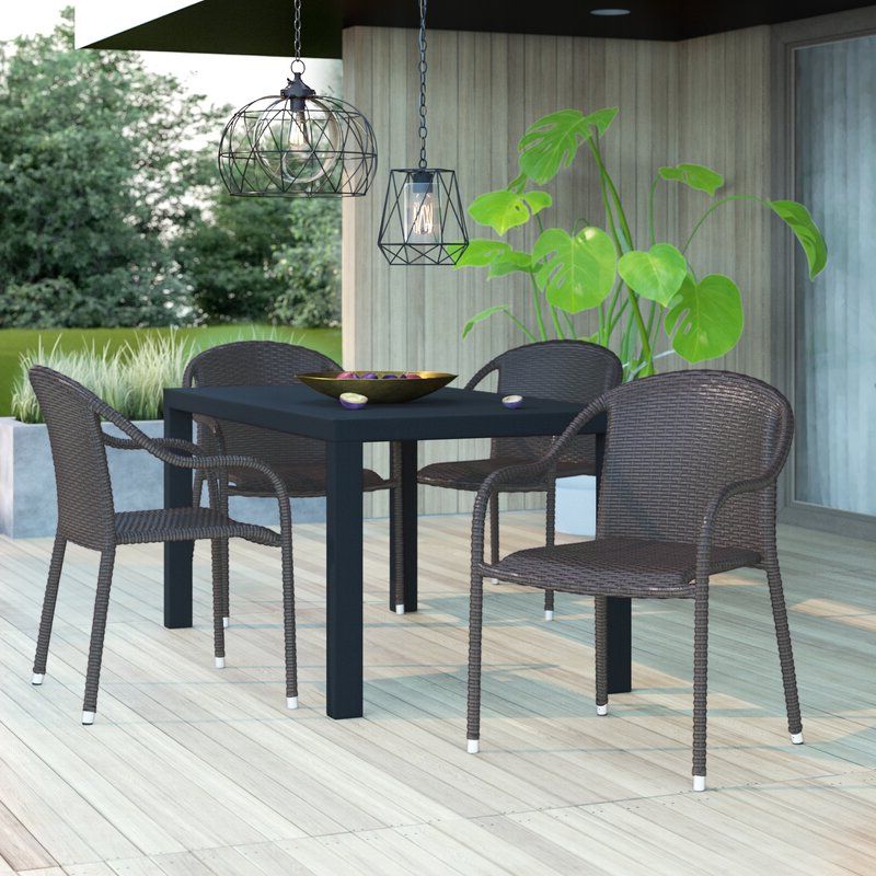 Current Belton Dining Tables For Mercury Row® Belton Stacking Patio Dining Chair & Reviews (Gallery 3 of 20)