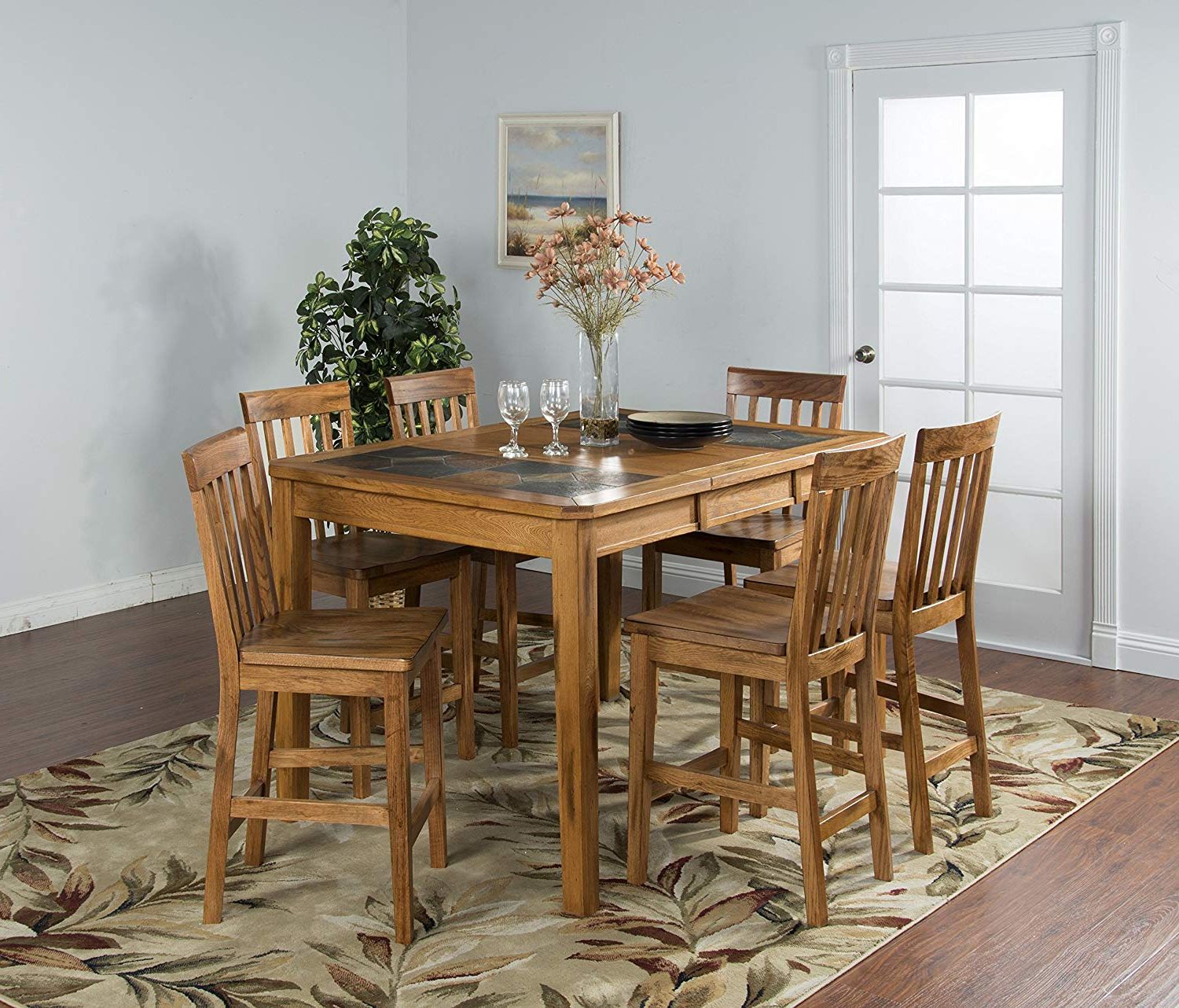 Current Buy Sunny Designs Sedona 42" Extendable Slate Dining Table In Darbonne 42'' Dining Tables (View 14 of 20)
