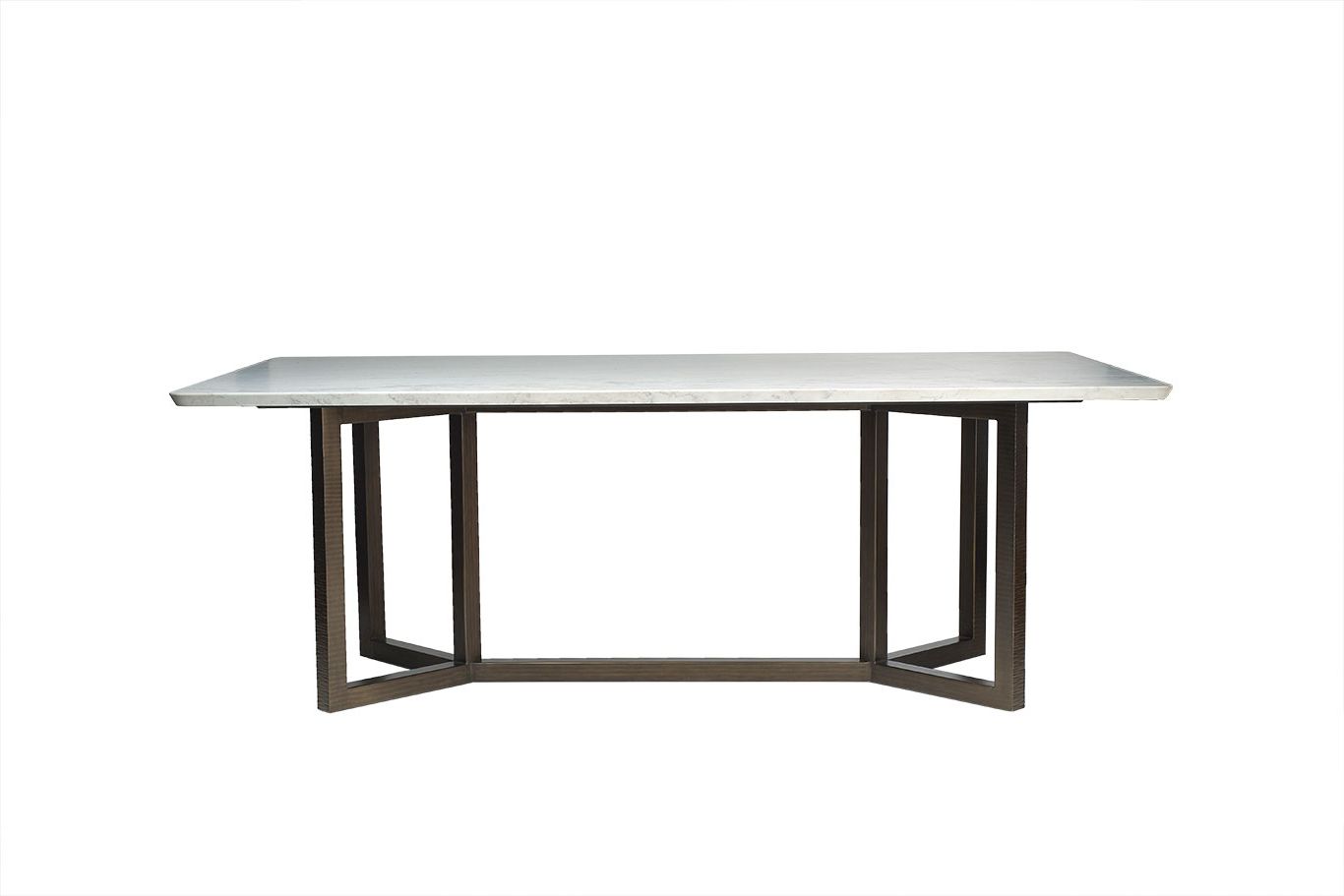 Current Marble And Iron Dining Table – Mecox Gardens In Deonte 38'' Iron Dining Tables (View 1 of 20)
