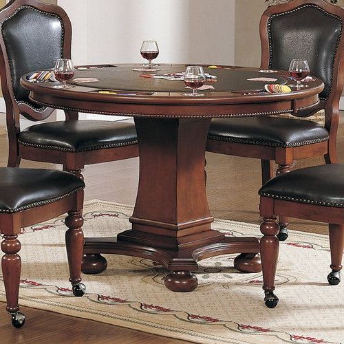 Dining Chairs Inside Mcbride 48" 4 – Player Poker Tables (View 13 of 20)